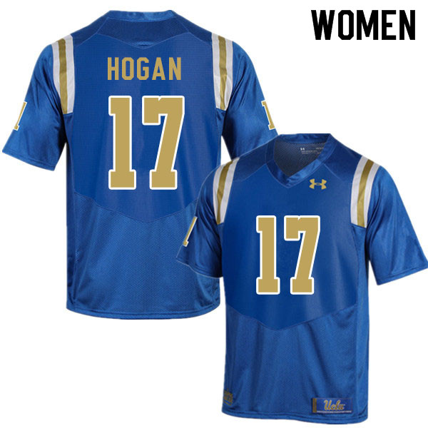 Women #17 Parker Hogan UCLA Bruins College Football Jerseys Sale-Blue